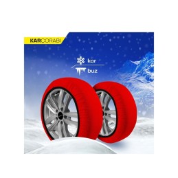 Lanturi auto textile zapada 3D matte rosii marime XL