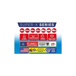 Lanturi auto textile zapada 3D matte rosii marime XL