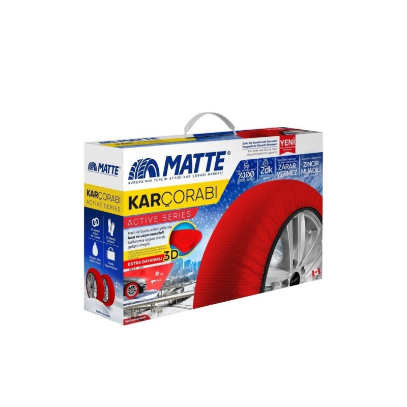 Lanturi auto textile zapada 3D matte rosii marime XXL