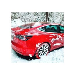 Lanturi auto textile zapada 3D matte rosii marime XXL
