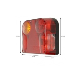 Set lampa spate 7 functii cu ceata si numar 12V-24V