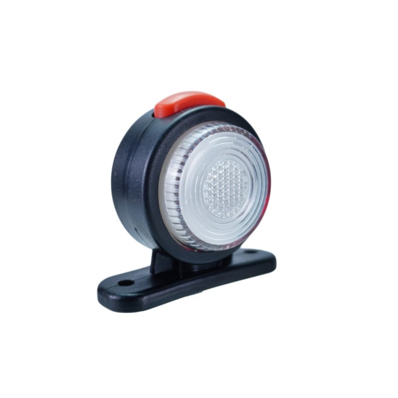 Lampa gabarit LED auto rotunda neon alb rosu 12V 24V