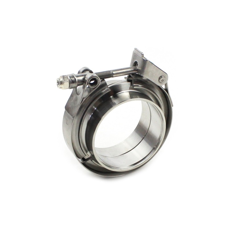 Colier evacuare tip V-Band cu flanse incluse 89 mm 3.5 inch inox prindere rapida