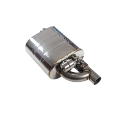 Set toba sport evacuare auto cut off valve cu telecomanda 76 mm reglaj sunet inox