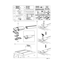 Bare portbagaj transversale auto aluminiu VW Tiguan 1 SUV 2007-2016