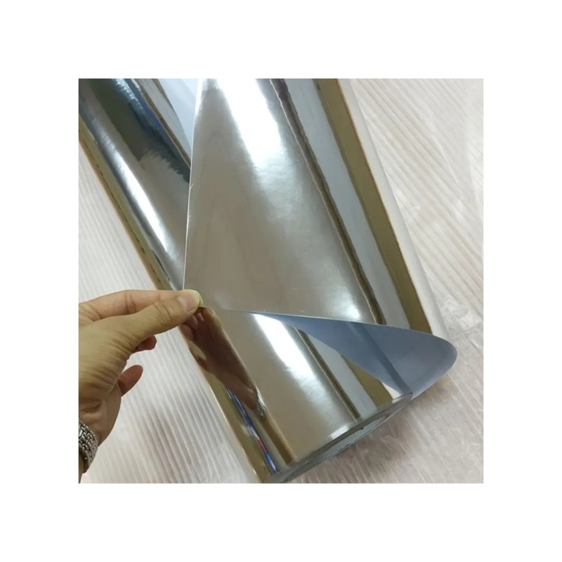 Folie auto autocolant PVC cromata argintiu oglinda 1.52m x 1m