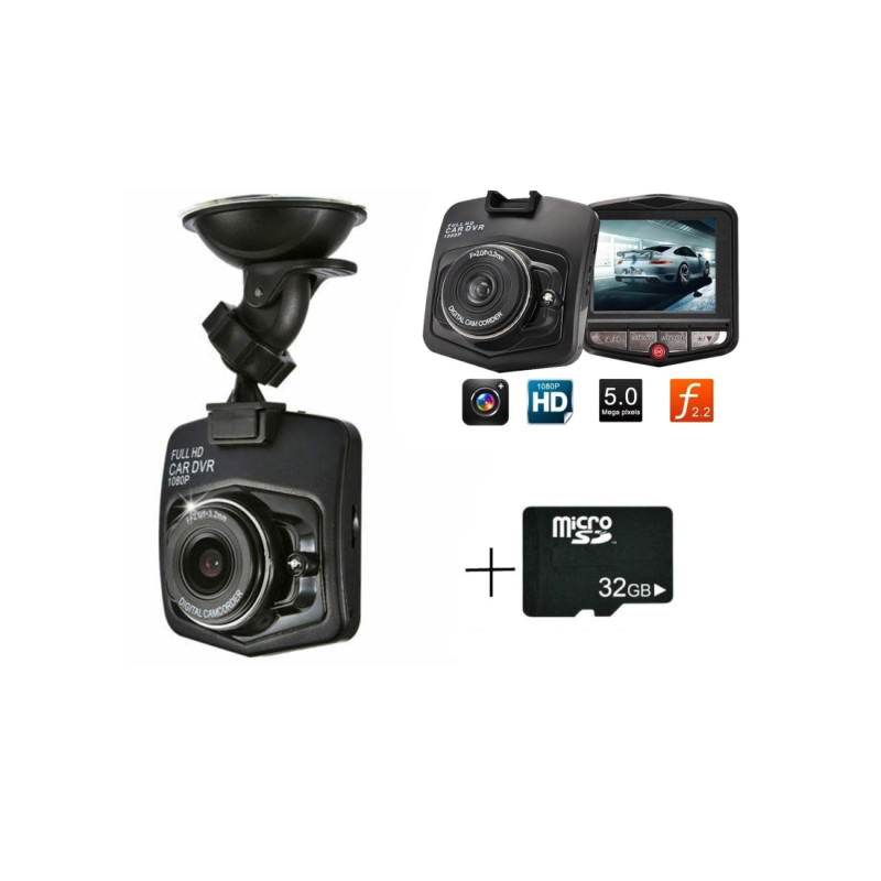 Camera auto de bord Full HD 1080p 12V 24V cu card 32GB