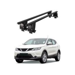 Bare transversale portbagaj auto aluminiu plafon neted Nissan Qashqai J11 2014-2017