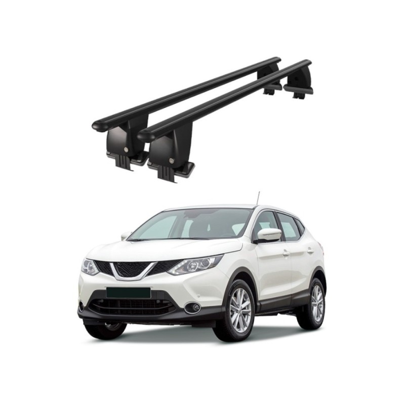 Bare transversale portbagaj auto aluminiu plafon neted Nissan Qashqai J11 2014-2017