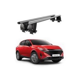 Bare transversale portbagaj auto aluminiu plafon neted Nissan Qashqai J12 dupa 2021