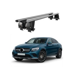 Bare transversale portbagaj auto aluminiu plafon neted Mercedes-Benz GLC X253 2015-2020
