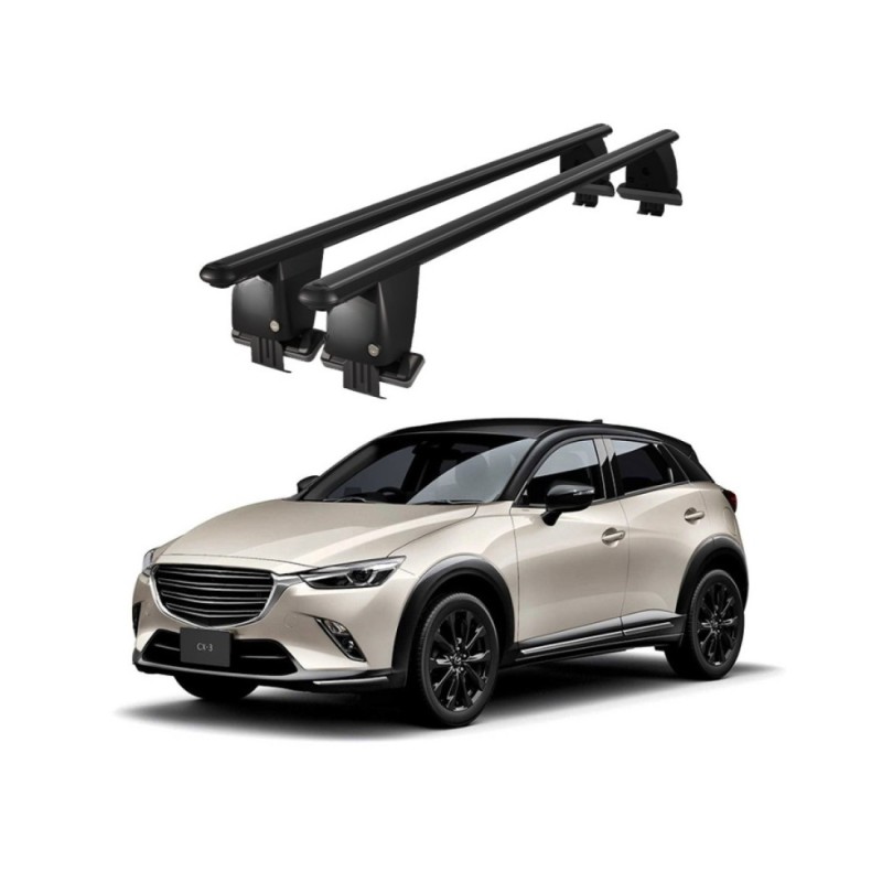 Bare transversale portbagaj auto aluminiu plafon neted Mazda CX-3 dupa 2015
