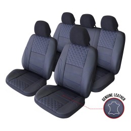 Set huse scaun exclusive Leather Queen negru UMB-B