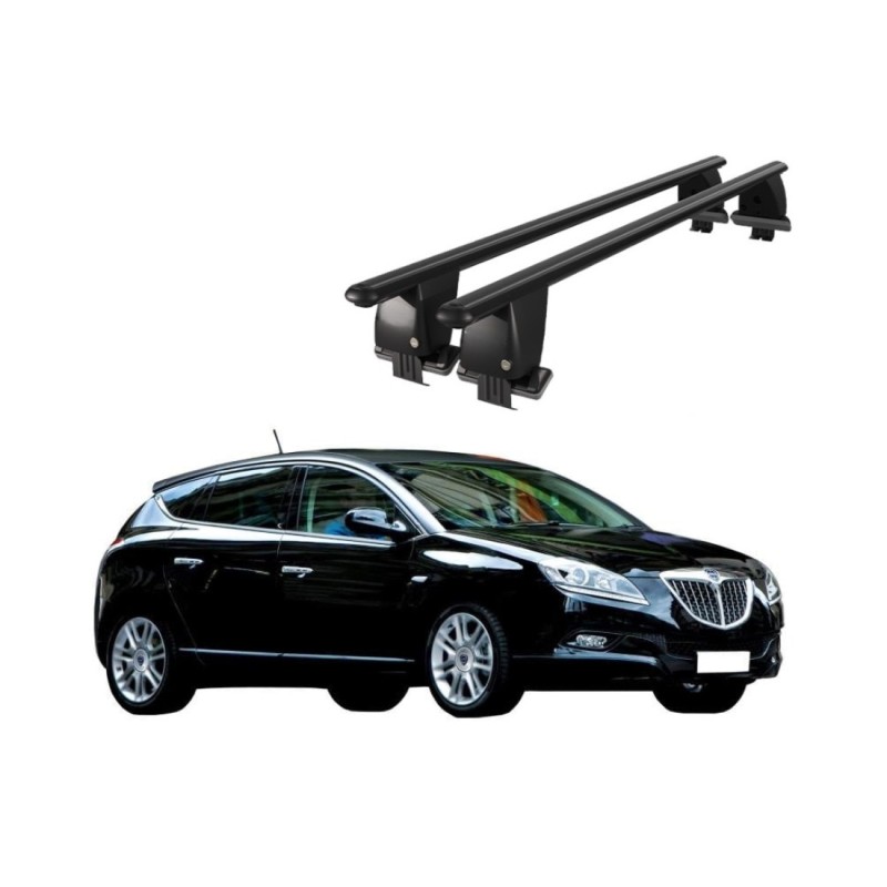 Bare transversale portbagaj auto aluminiu plafon neted Lancia Delta III 2008-2015