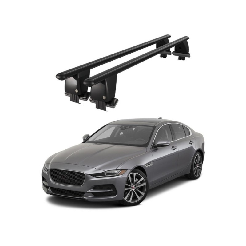 Bare transversale portbagaj auto aluminiu plafon neted Jaguar XE dupa 2015