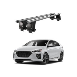 Bare transversale portbagaj auto aluminiu plafon neted Hyundai Ioniq AE dupa 2016