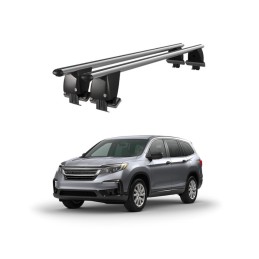 Bare transversale portbagaj auto aluminiu plafon neted Honda Pilot III dupa 2016