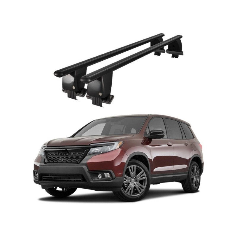Bare transversale portbagaj auto aluminiu plafon neted Honda Passport III dupa 2019