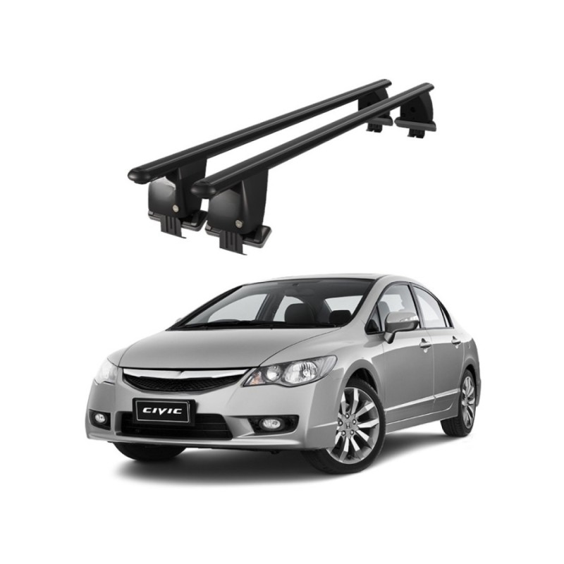 Bare transversale portbagaj auto aluminiu plafon neted Honda Civic VIII Sedan 2006-2011