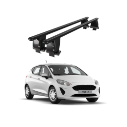Bare transversale portbagaj auto aluminiu plafon neted Ford Fiesta VII dupa 2017