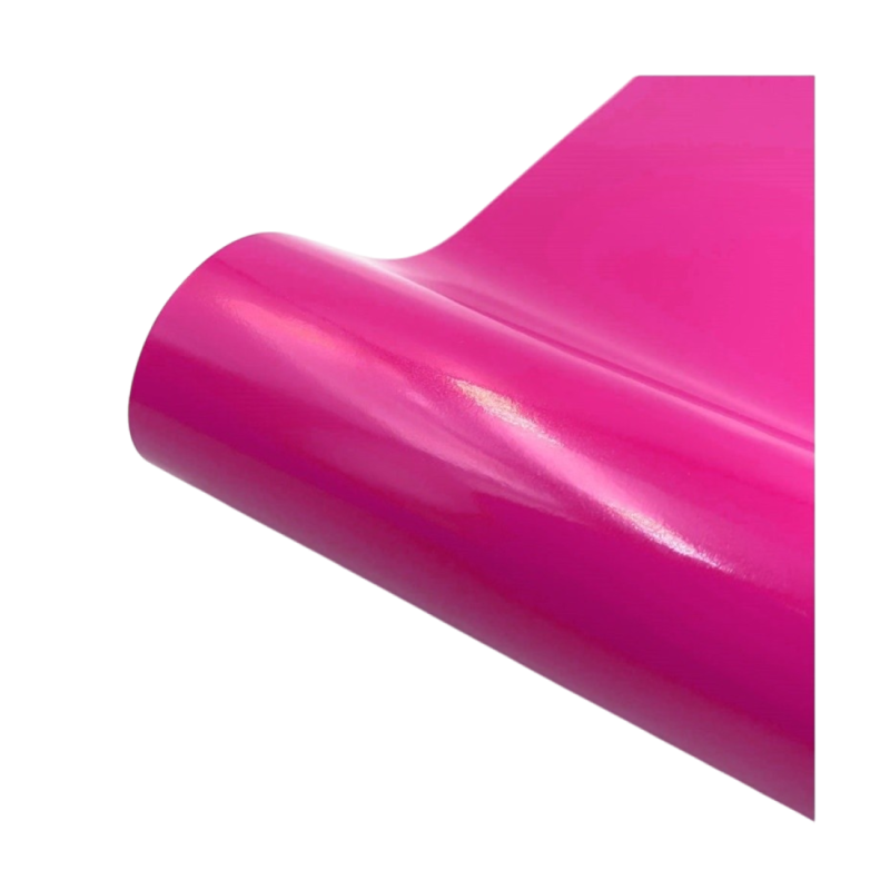 Folie auto PET Premium magenta lucios cu tehnologie anti-bule 18m x 1.52m