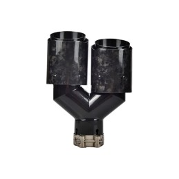 Ornament toba dublu carbon forjat intrare 63mm