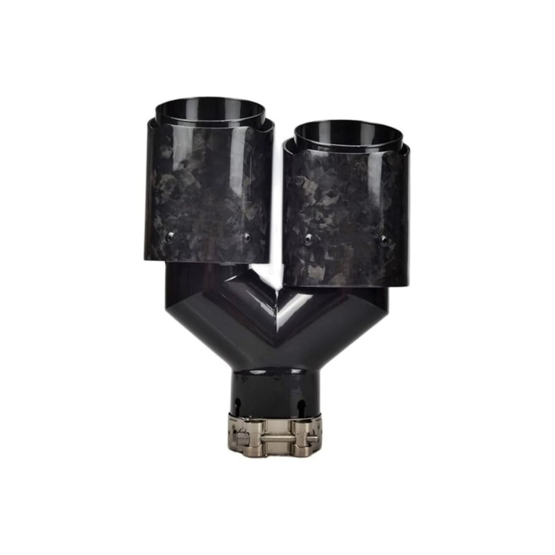 Ornament toba dublu carbon forjat intrare 63mm