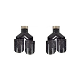 Ornament toba dublu carbon forjat intrare 63mm