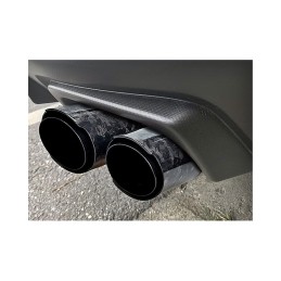 Ornament toba dublu carbon forjat intrare 63mm