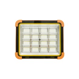 Proiector LED portabil 500W solar 3W baterie 12000mAh 6 moduri USB Power Bank IP66