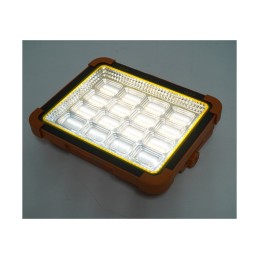 Proiector LED portabil 500W solar 3W baterie 12000mAh 6 moduri USB Power Bank IP66