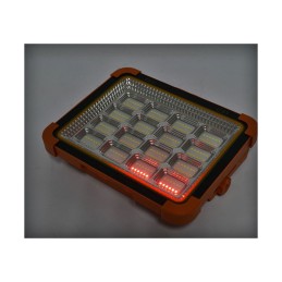 Proiector LED portabil 500W solar 3W baterie 12000mAh 6 moduri USB Power Bank IP66