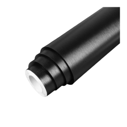 Folie auto aluminiu polisat neagra pentru colantare caroserie cu tehnologie anti-bule 10m x 1.5m