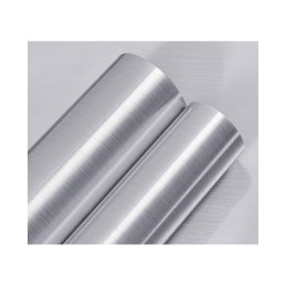 Folie auto aluminiu polisat gri antracit pentru colantare caroserie cu tehnologie anti-bule 10m x 1.52m