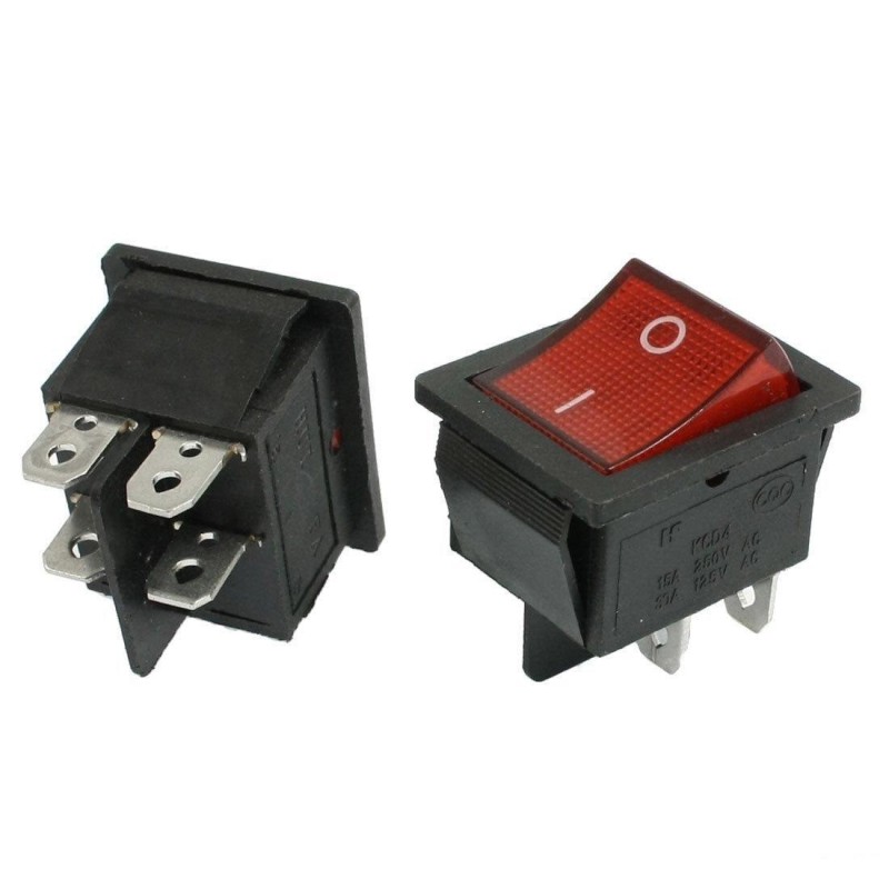 Buton electric rosu SLI02 12V