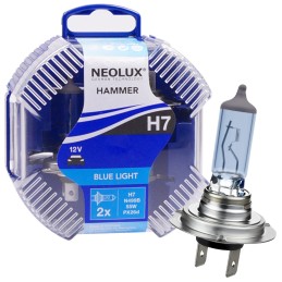 Set 2 Becuri auto far halogen NEOLUX H7 Blue Light, 12V, 55W