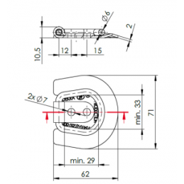 Prindere podea pentru marfa UP-03B