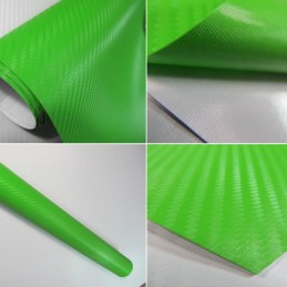 Folie carbon 3D verde latime 1.27m