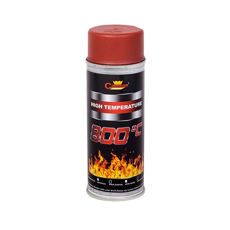 Spray vopsea Profesional Rezistent Termic ROSU +800Â°C 400ml