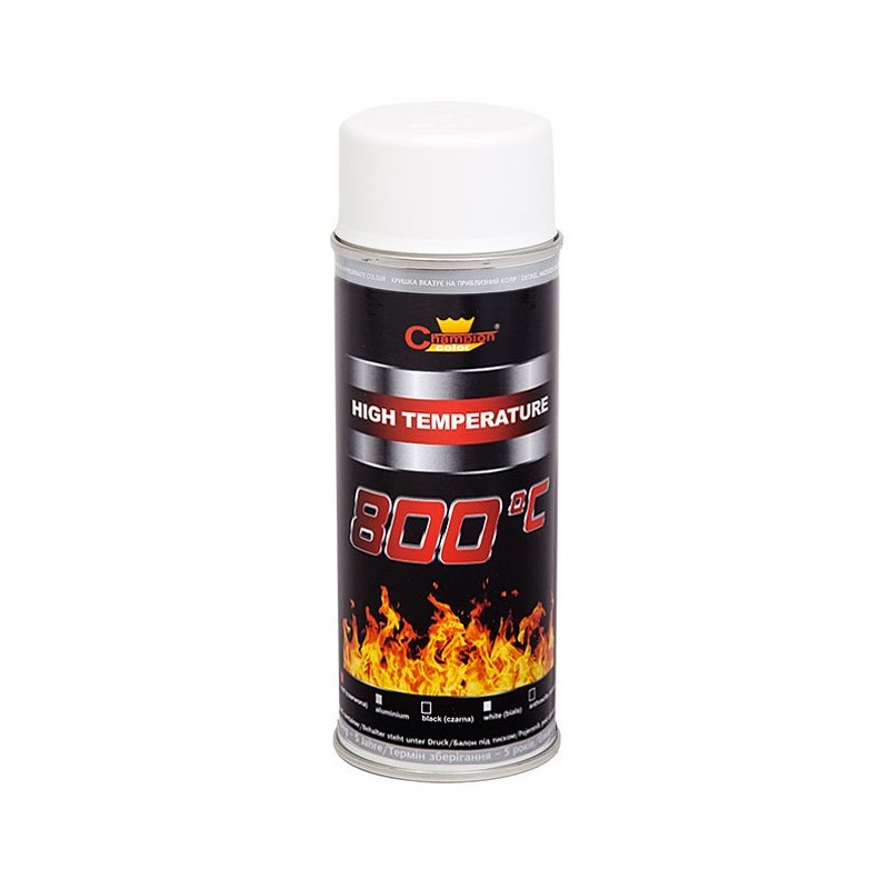 Spray vopsea Profesional Rezistent Termic ALB +800Â°C 400ml
