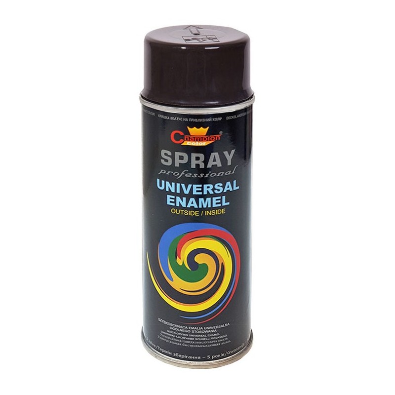 Spray vopsea Profesional CHAMPION RAL 9005 Negru LUCIOS 400ml