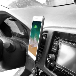 Suport auto magnetic pentru telefon cu incarcare wireless
