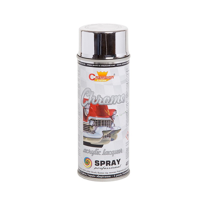 Spray vopsea Profesional CHAMPION CROM ARGINTIU 400ml