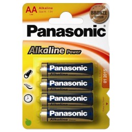 Set 4 baterii Panasonic Alkaline Power R6 AA