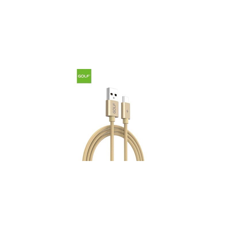 Cablu USB Golf Type C fast charge auriu