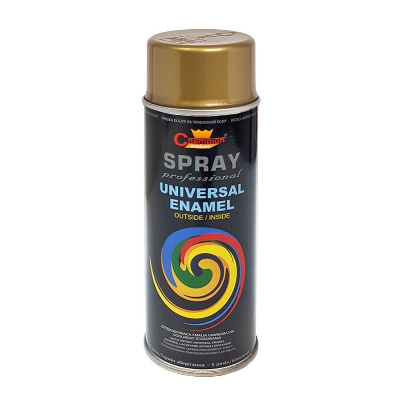 Spray vopsea Profesional CHAMPION RAL Auriu Metalic 24kR 400ml
