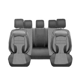 Set huse scaune auto DeluxeBoss negru cu gri