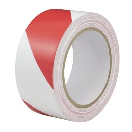 Banda reflectorizanta alb cu rosu 4cm x 23m