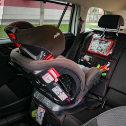 Husa protectie pentru scaun auto copii cu buzunar tableta