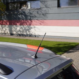 Antena auto exterior neagra cu 2 adaptoare